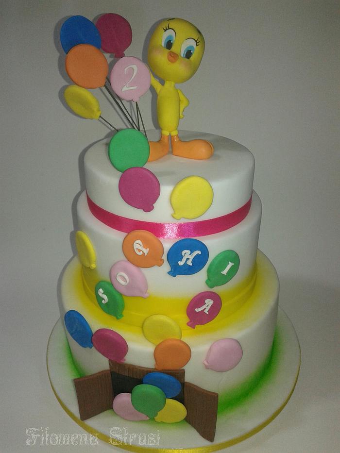 Tweety cake
