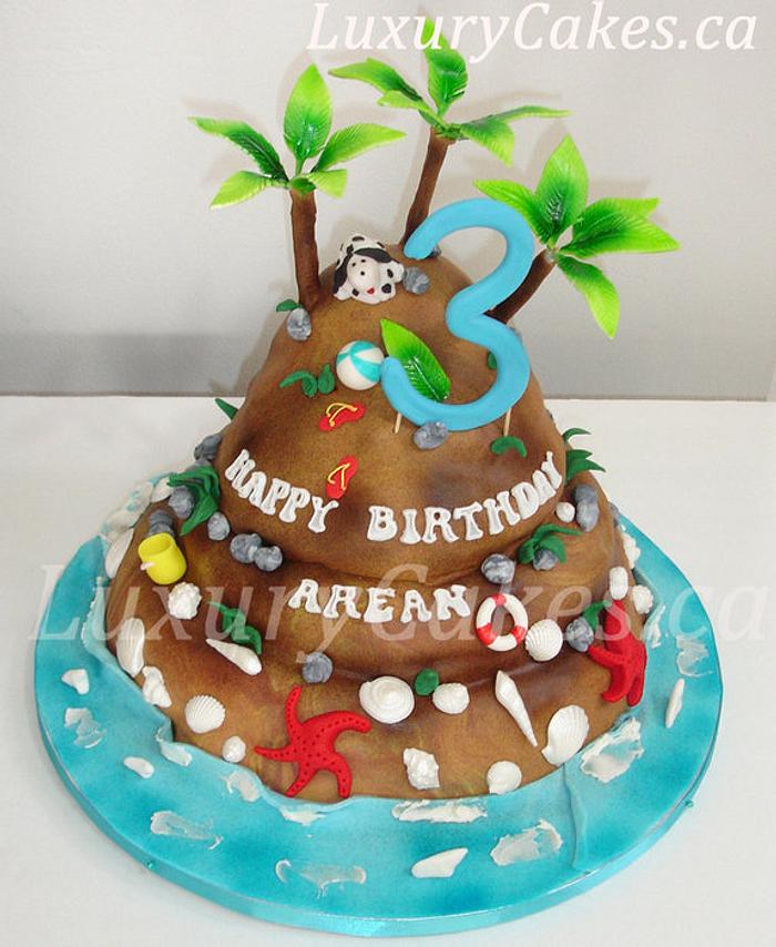 Island themed-cake
