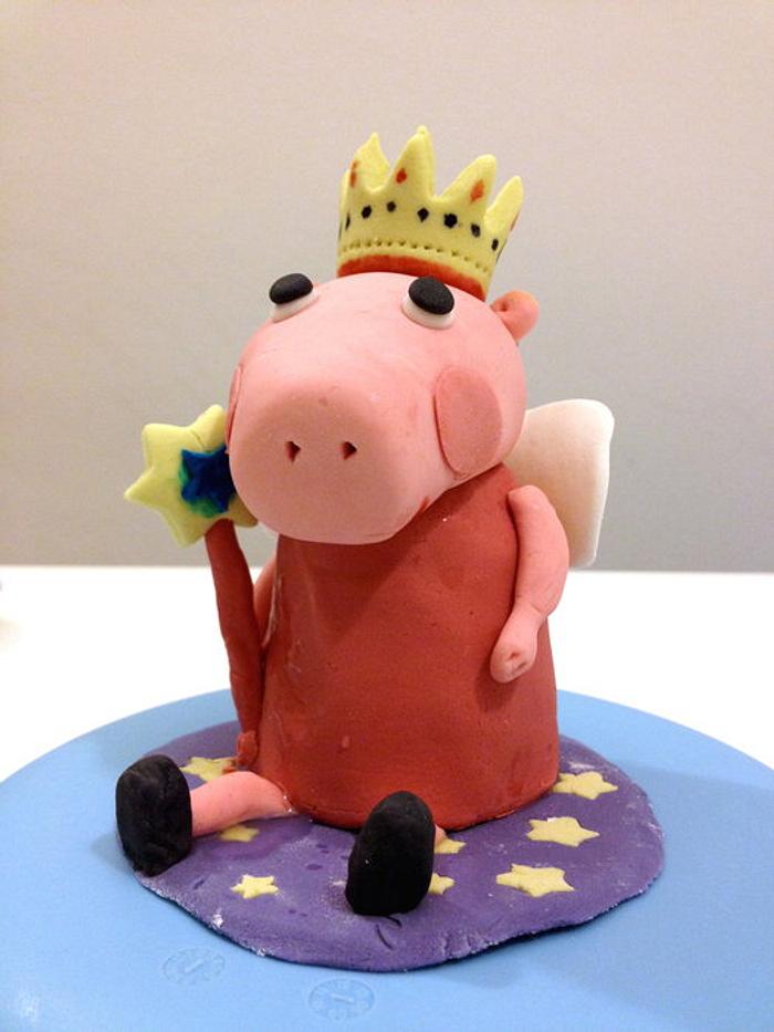 Peppa Pig Fairy Cake Topper