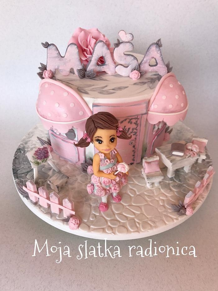 Little girl cake 