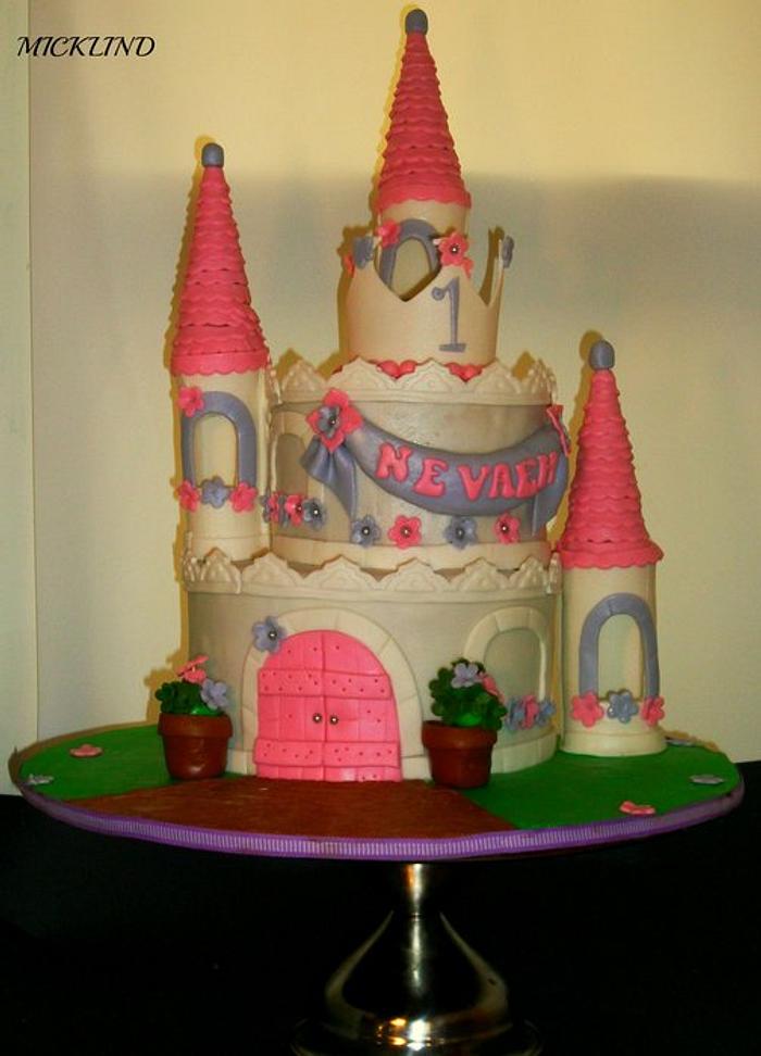 My First princess Castle Cake