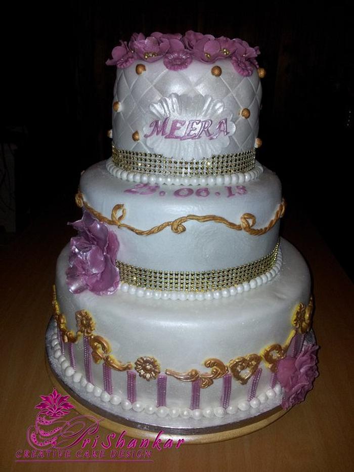 Pink Pearl Princess Birthday cake
