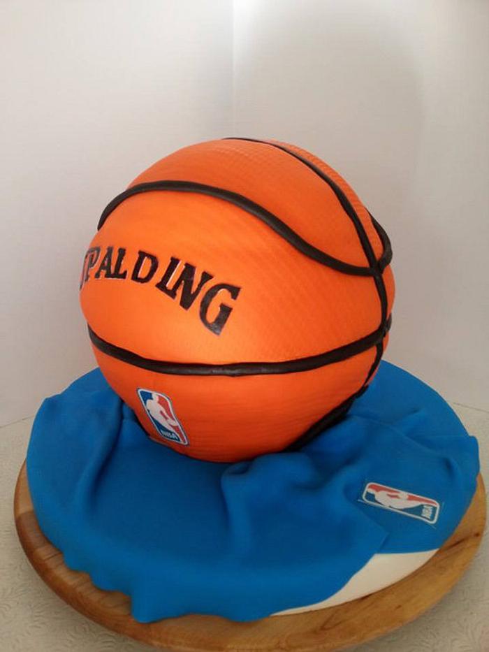 Basketball Cake Decorated Cake By Yael Cakesdecor 