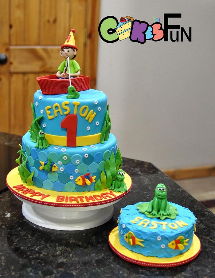 Fishing birthday cake - Decorated Cake by Cakes For Fun - CakesDecor