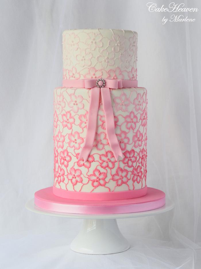 Pink Ombré Cake