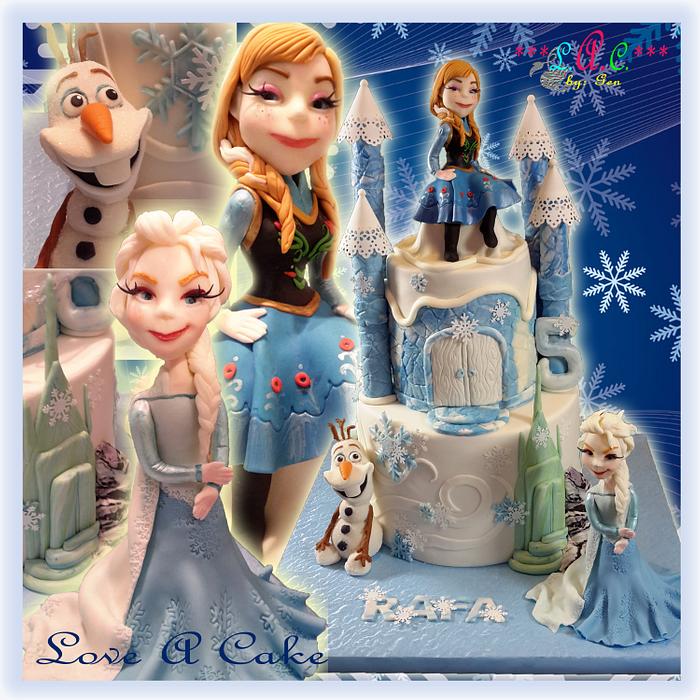 Frozen-themed Birthday Cake