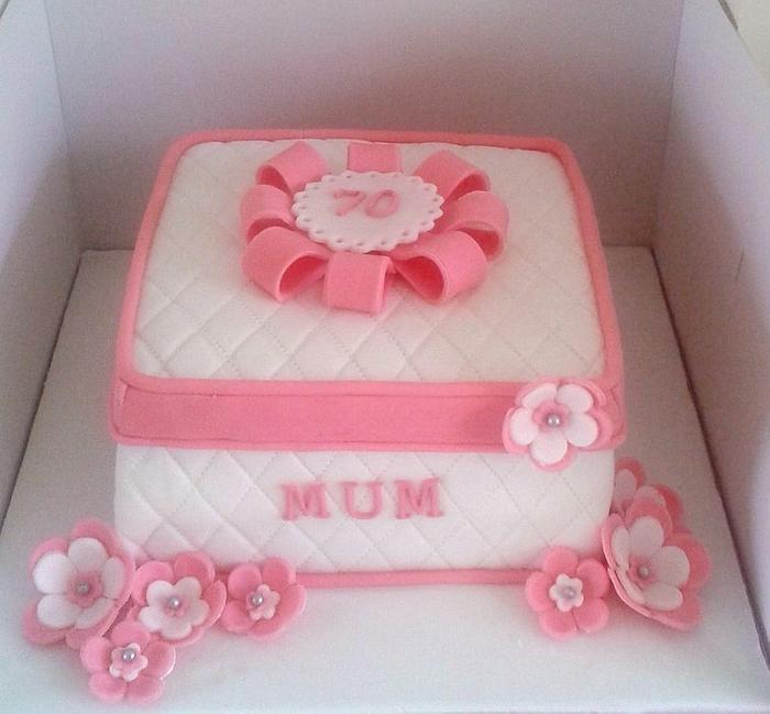 quilted box cake