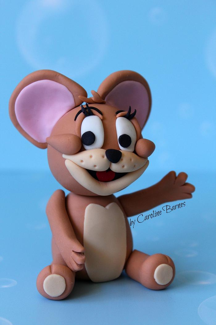 Tom and Jerry fondant cake topper