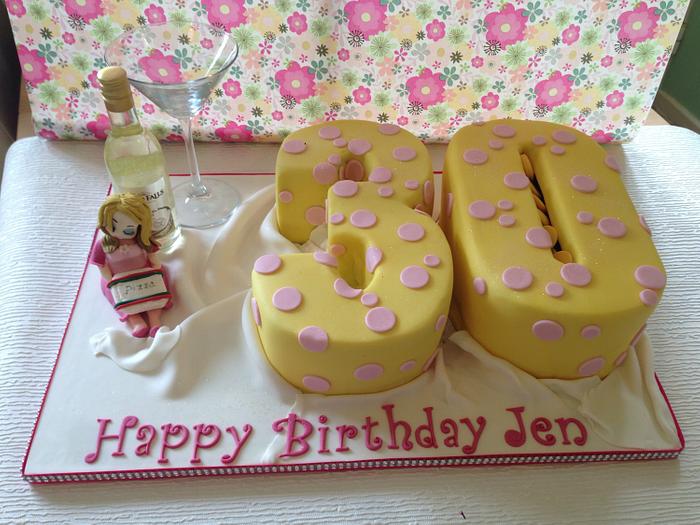 Drunk princess 30th Birthday cake