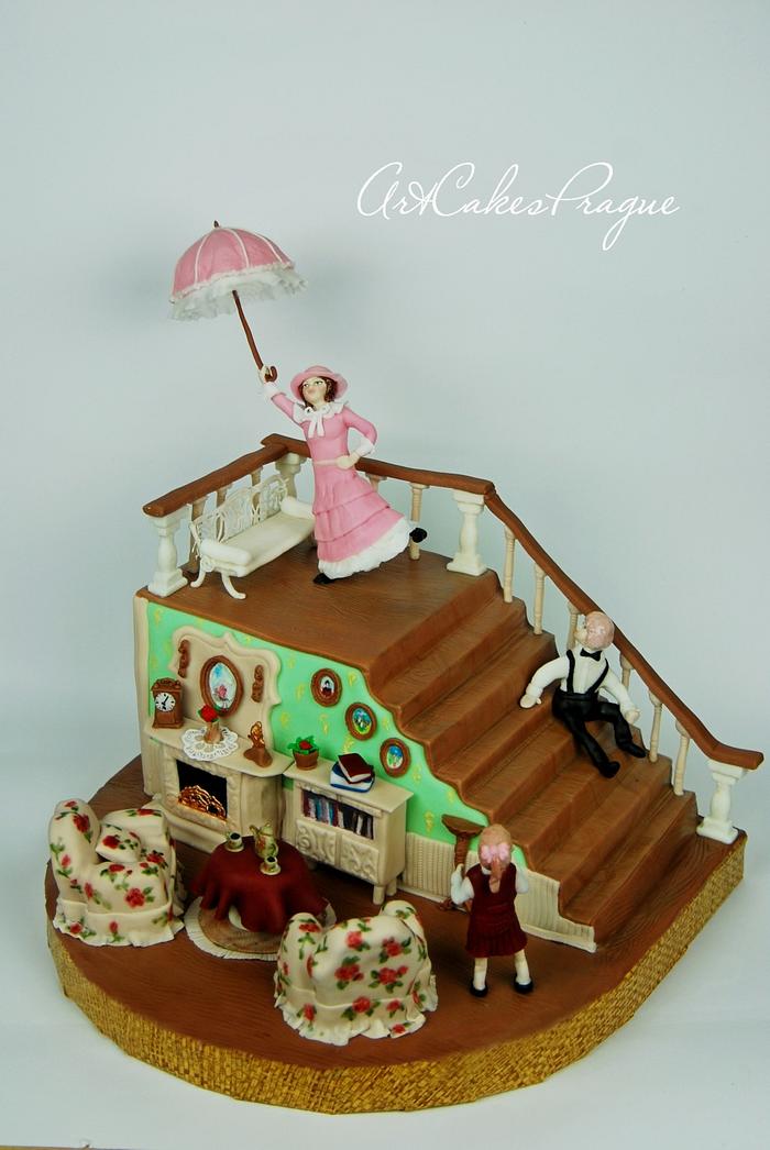 Mary Poppins birthday cake
