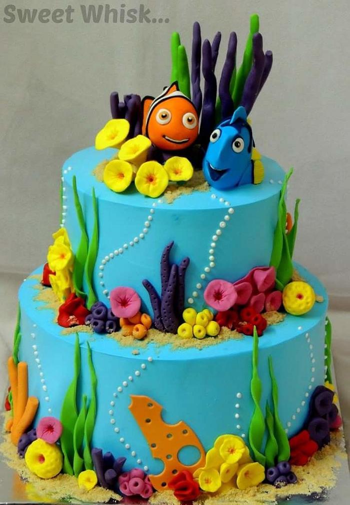 Finding Nemo - Whipped Cream Cake