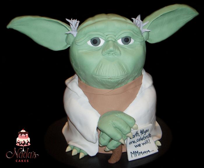 Yoda 3D Birthday Cake