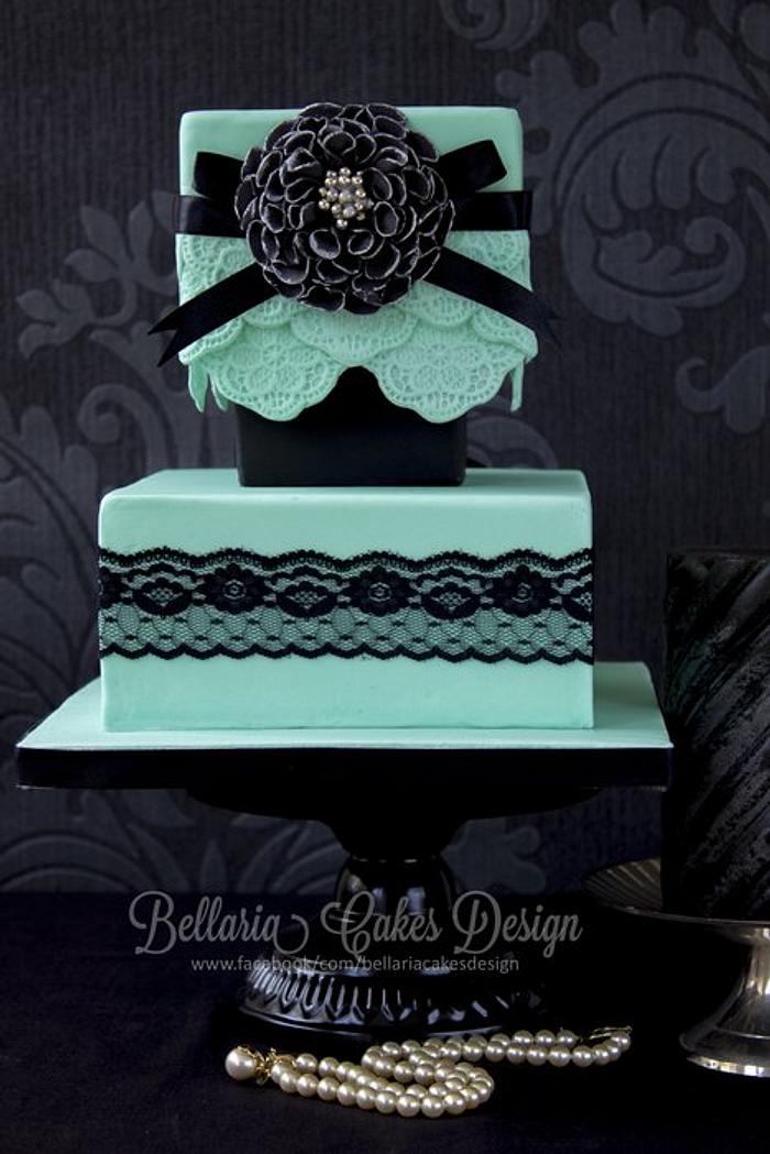 Romantic proposal cake
