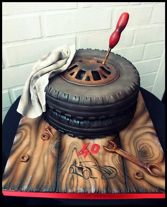 wheel cake