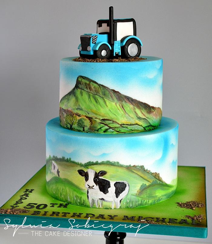 Farmer`s 50 th Birthday Cake