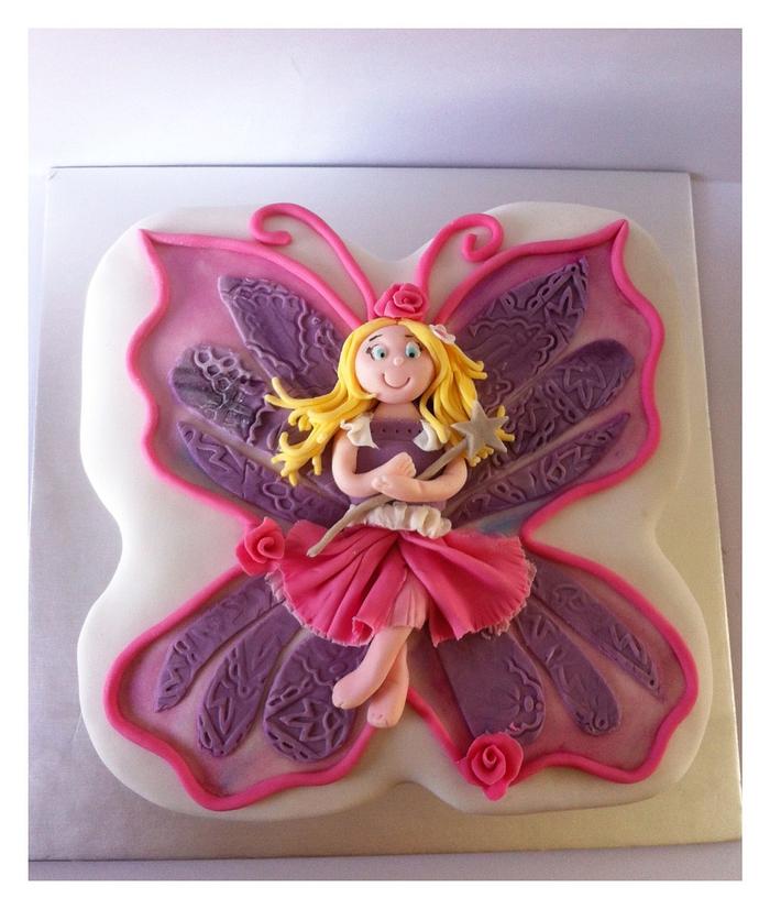 Butterfly fairy cake