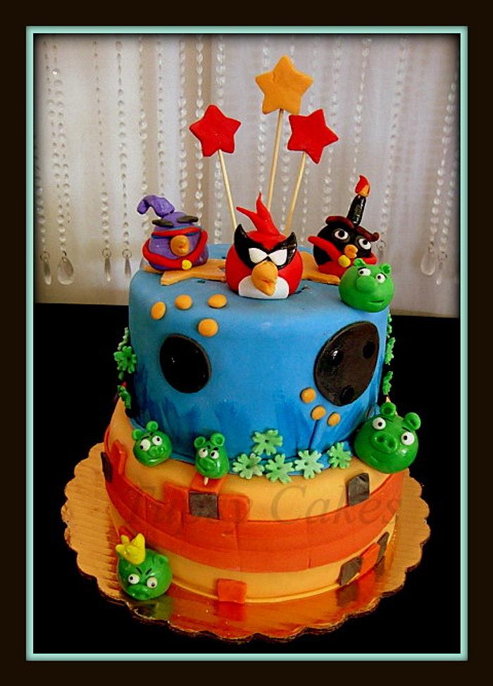 angry birds space cake
