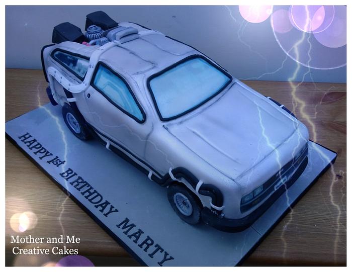 Dolorean Car Cake