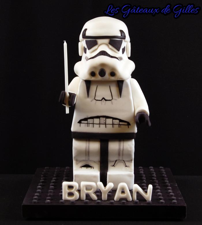 Lego Storm Trooper Cake