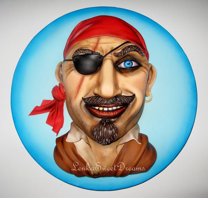 Pirate 3D cake.