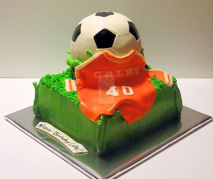 Soccer Ball Cake 