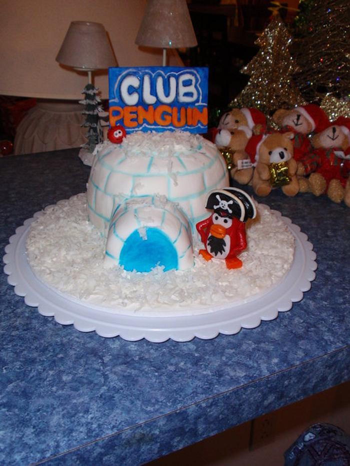 Club Penguin Cake