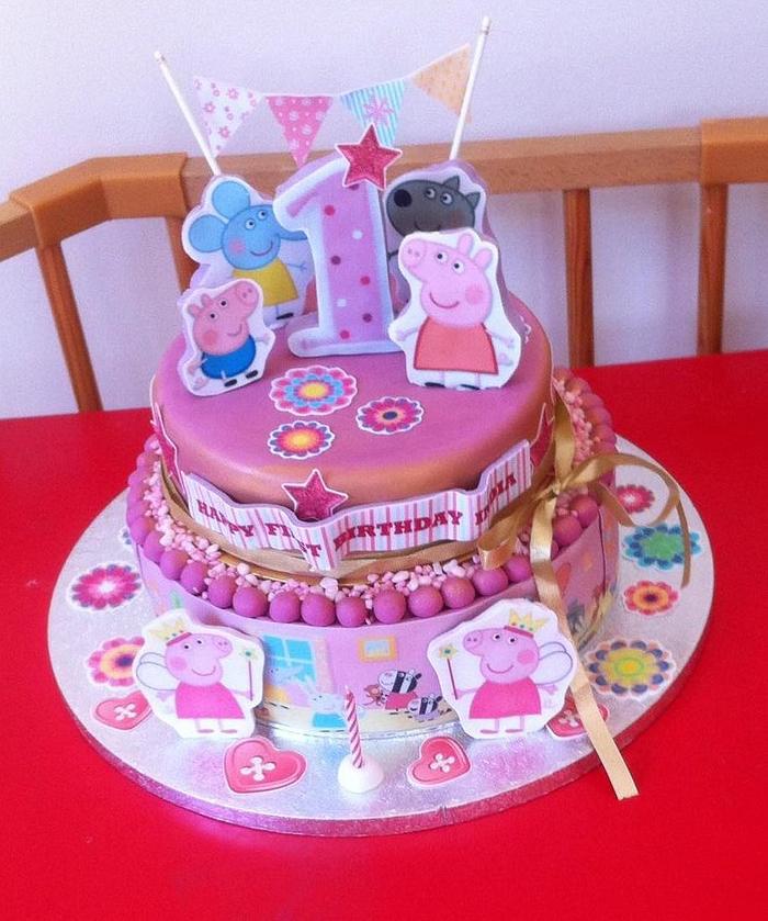 Peppa pig cake