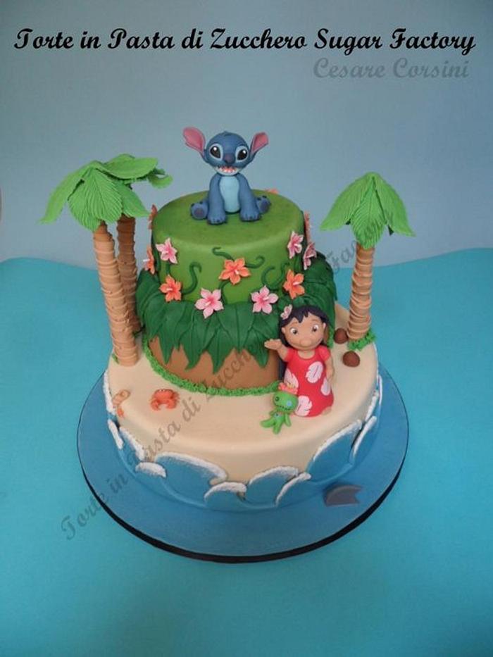 Torta Lilo & Stitch - Decorated Cake by Cesare Corsini - CakesDecor