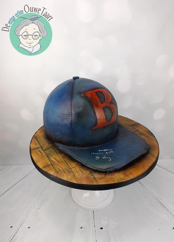 Baseball cap 3d cake