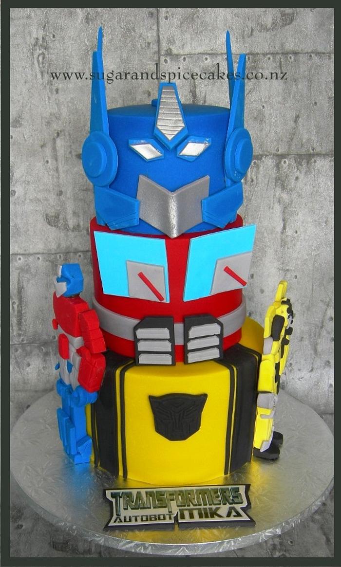 Transformers Cake for Autobot MIKAEL