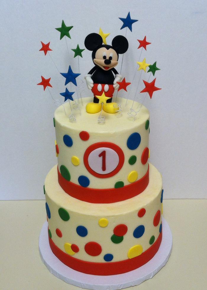 Mickey Birthday Cake
