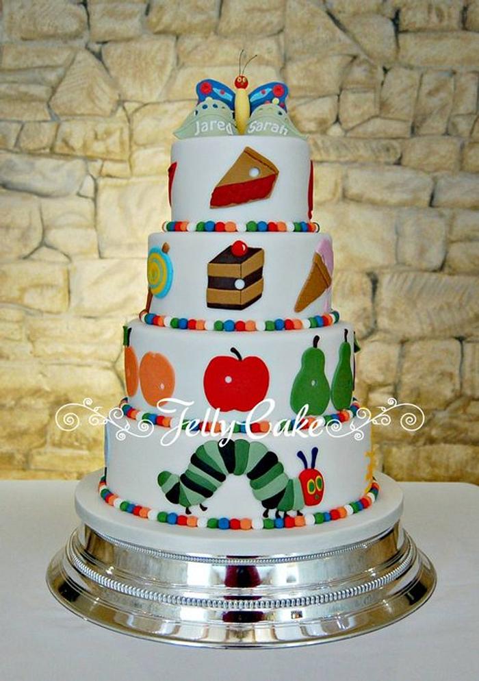 The Very Hungry Caterpillar Wedding Cake