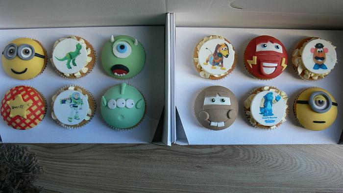Favorite character cupcakes