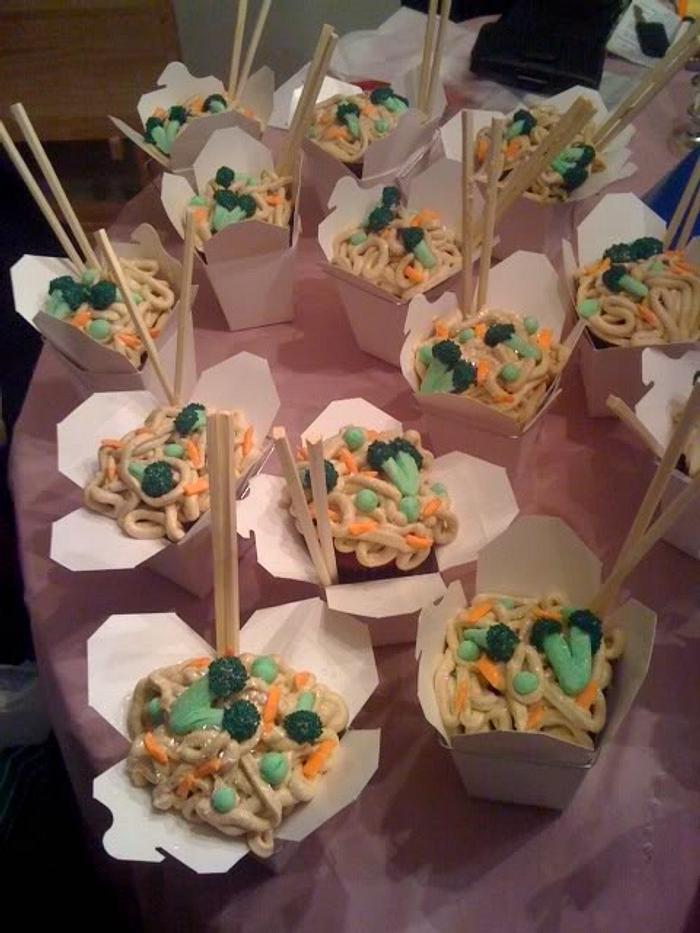 Chinese Takeout Cupcakes