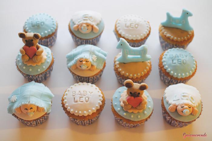 Chocolat cupcakes for Leonardo's Baby Shower