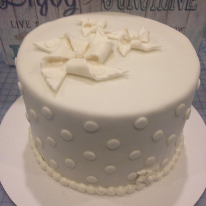 PinWheel Dot Wedding Cake