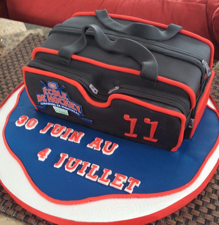 Hockey themed cake