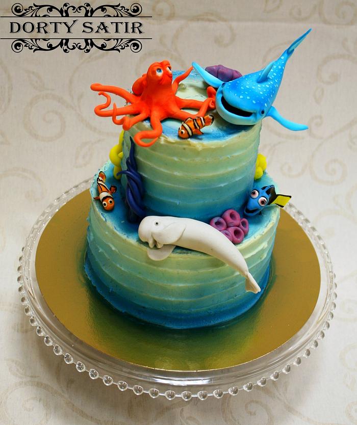 finding Dory cake