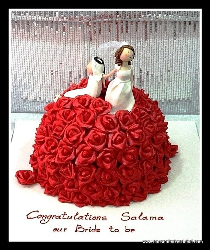 Elegant Bride to Be Cake (1 Pounds) - Your Koseli Celebrations