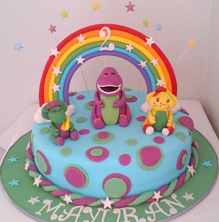 Barney Themed Cake
