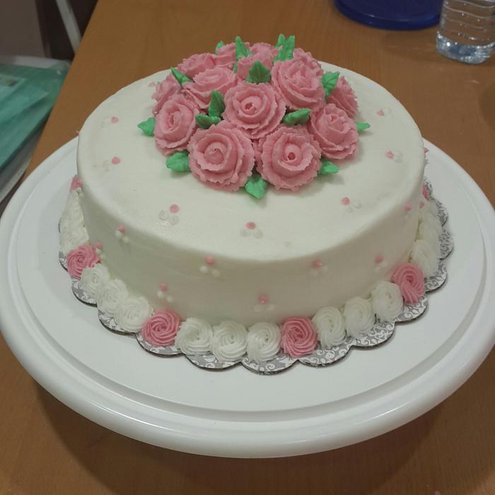 Buttercream Rose bouquet cake