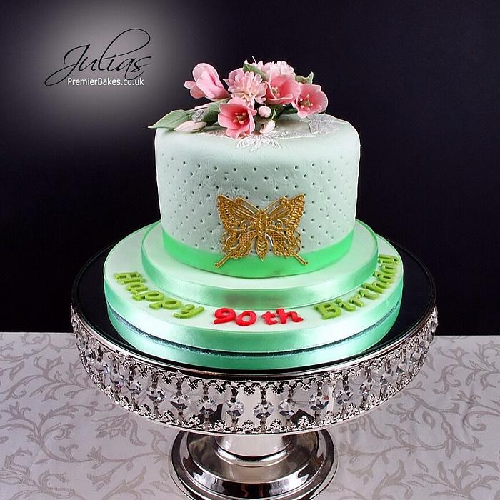 90th Birthday cake