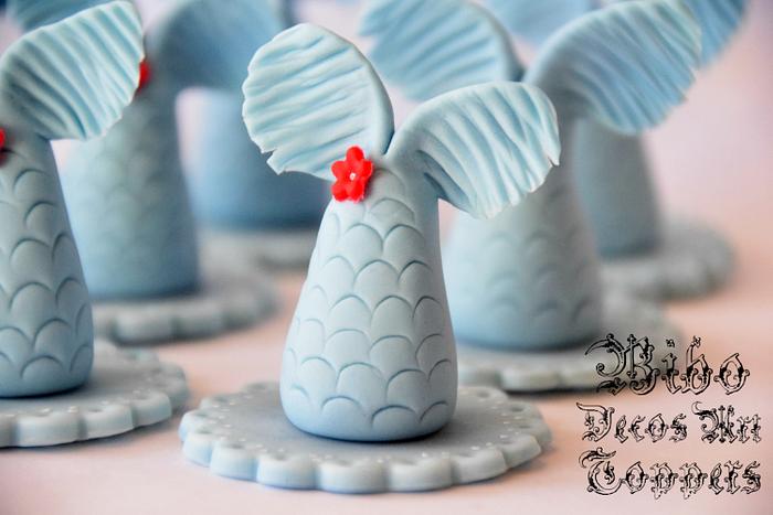 Mermaid Tail Cupcakes Toppers