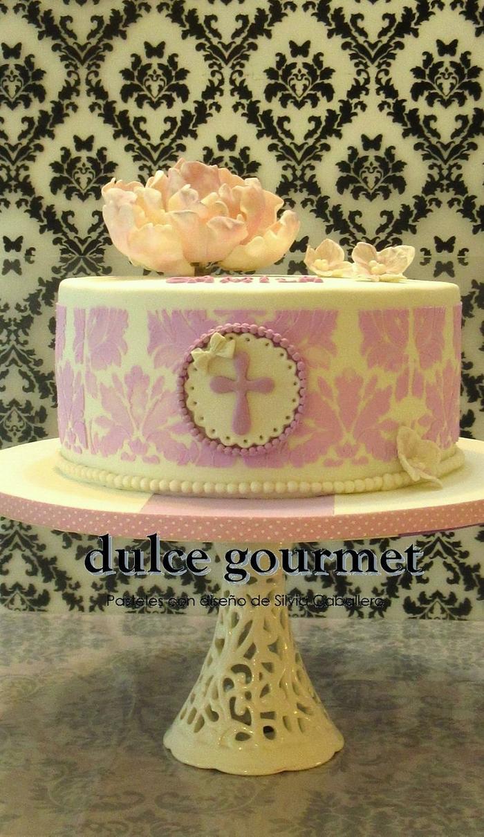 Communion cake for Camila