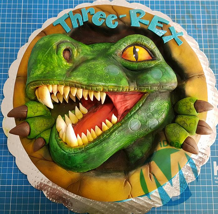 Pop out Dino cake