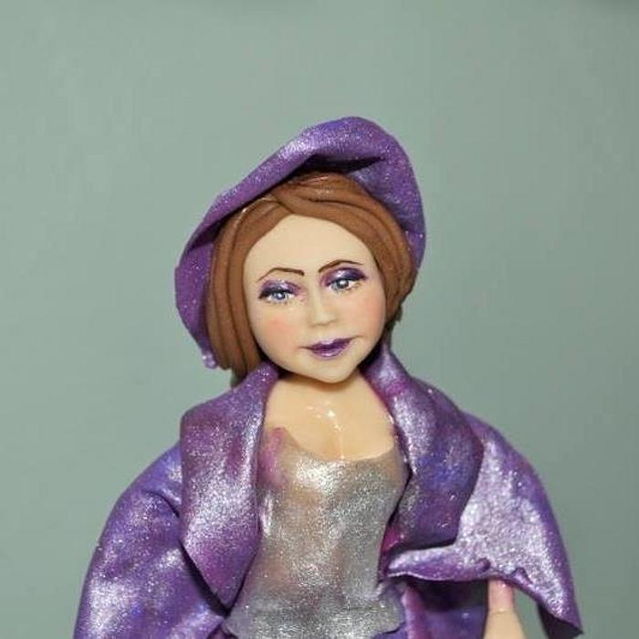 woman from sugar paste 
