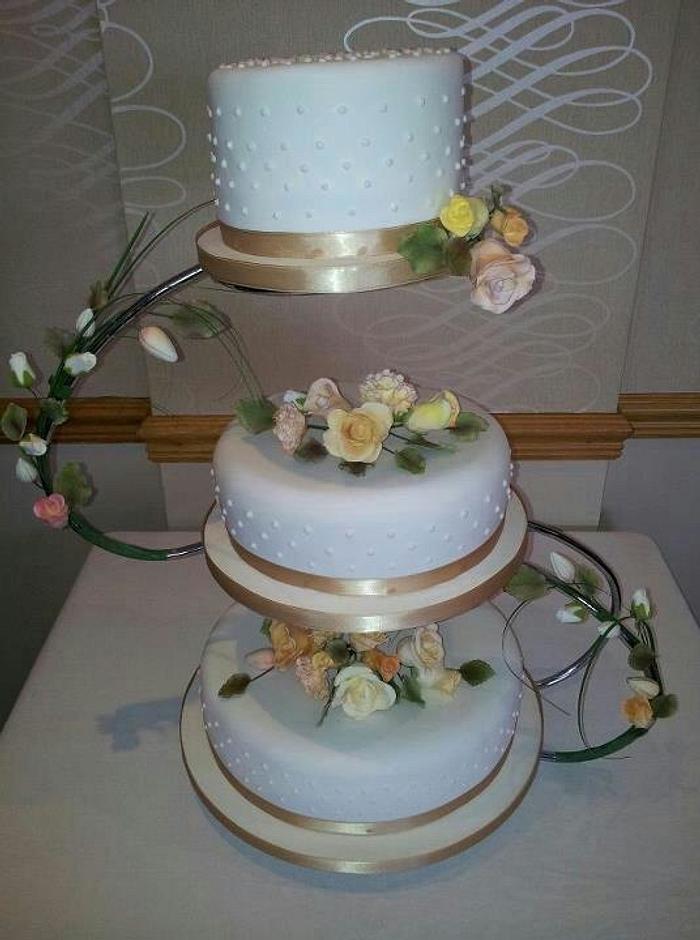 3 Tier Wedding cake