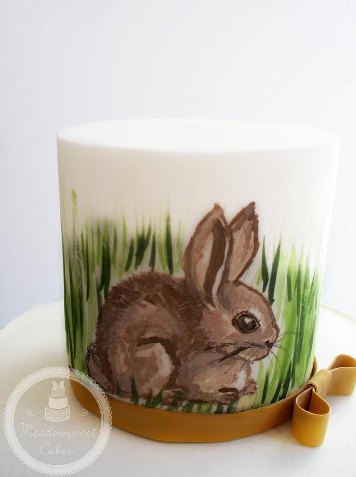 A Painted Easter: Curled-up Bunny 