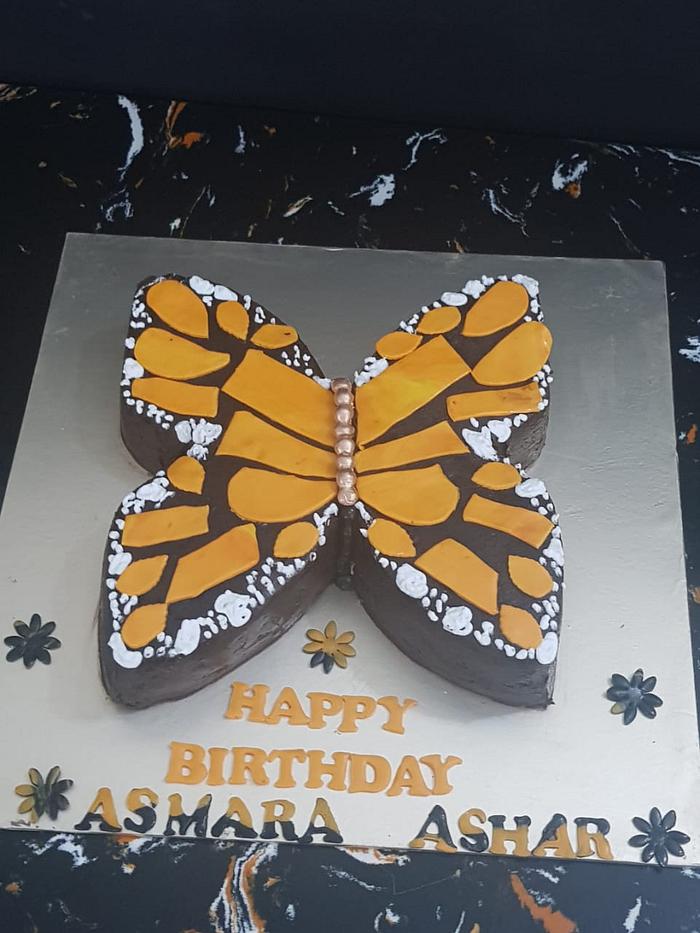 Butterfly cake for a cake order challenge accepted
