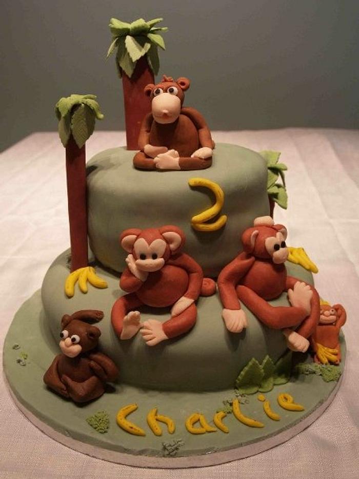 Monkey Birthday Cake!